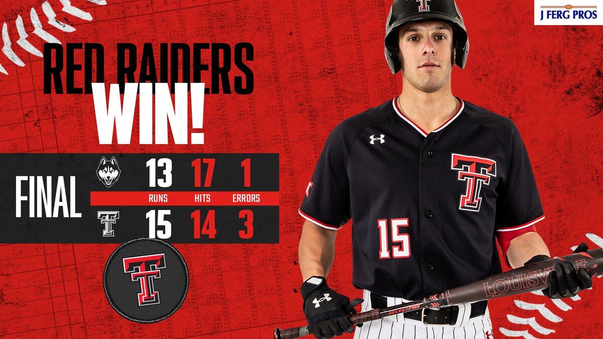 Texas Tech baseball takes out UConn 1513 in game 3