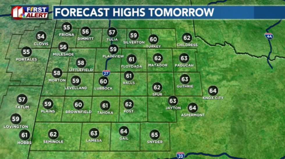 Thursdays highs