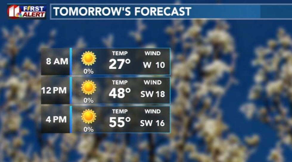 Tomorrow's forecast