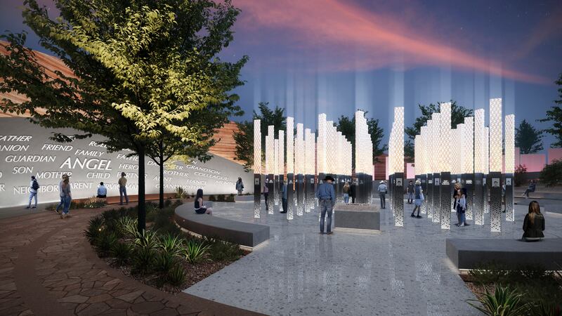 FILE - This rendering provided by Clark County, Nev., on June 2, 2023, shows one of five...