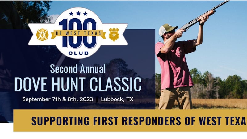 The 100 Club of West Texas is proud to announce the Second Annual Dove Hunt Classic, which...