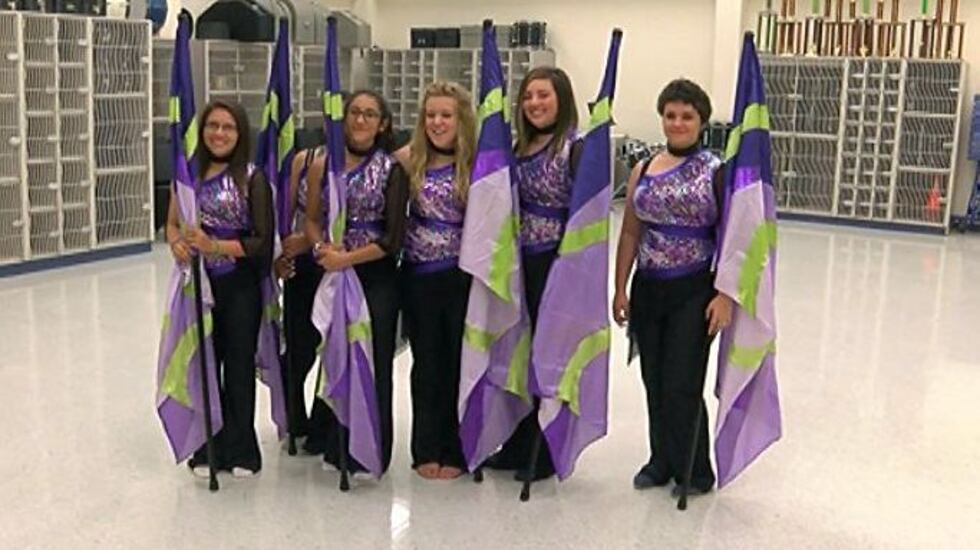Hale Center's color guard donning their new costumes