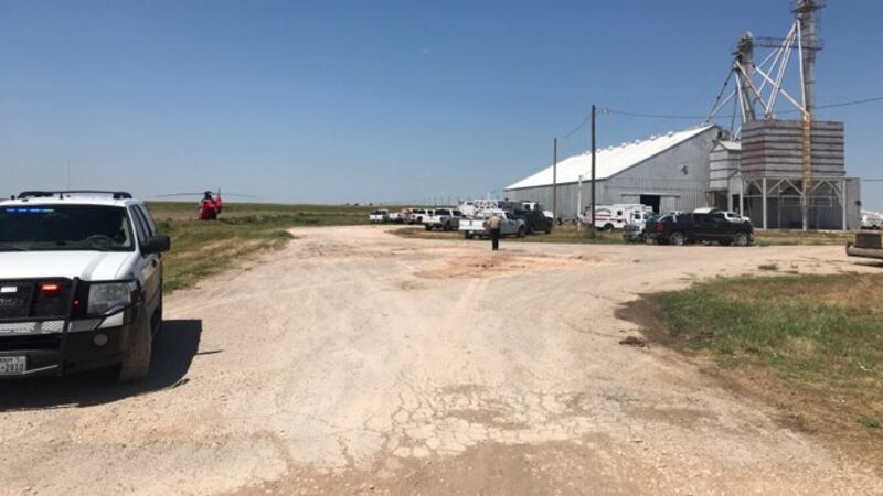 Crews working to rescue person trapped in grain bin west of Hereford (Source: KFDA)