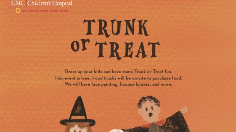 UMC Children's Hospital to host 1st annual Trunk or Treat event.