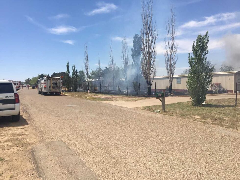 Emergency officials respond to a fire near Wolfforth (Source: Kase Wilbanks, KCBD)