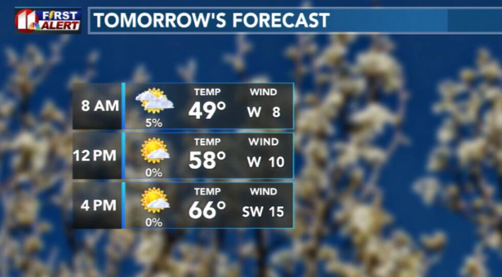 Tomorrow's forecast