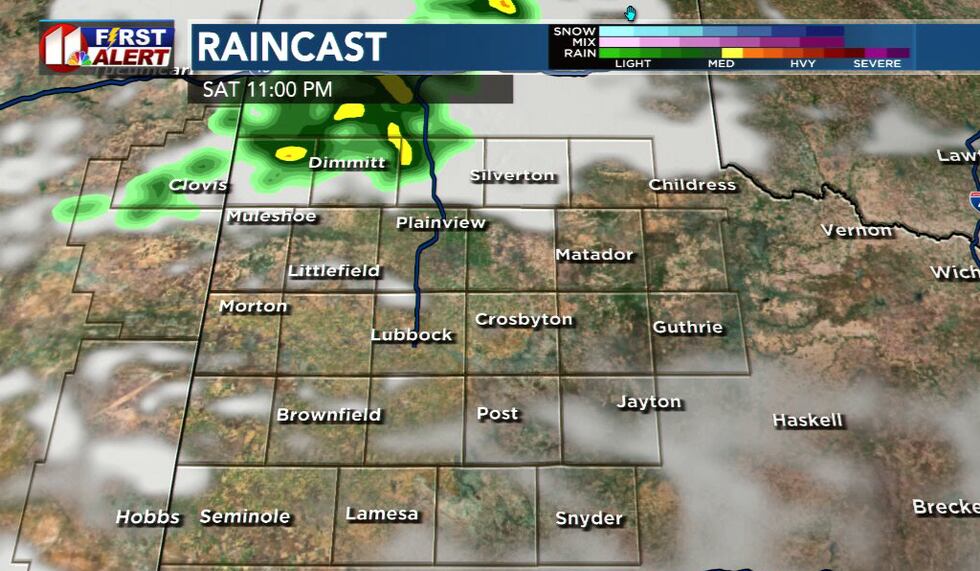 A brief ‘warm-up’ for the South Plains on Thursday. Afternoon highs returned to the upper 60s...