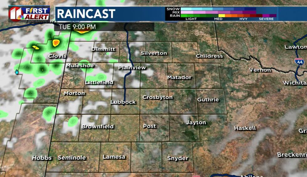 Raincast for Tuesday, May 16