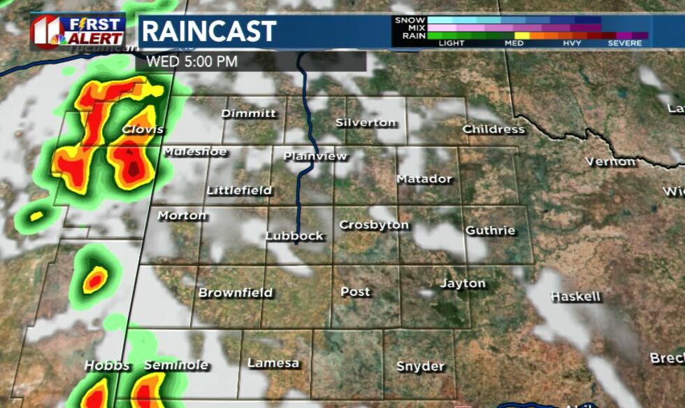 KCBD Raincast for Wednesday, May 31