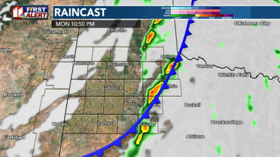 Raincast tomorrow