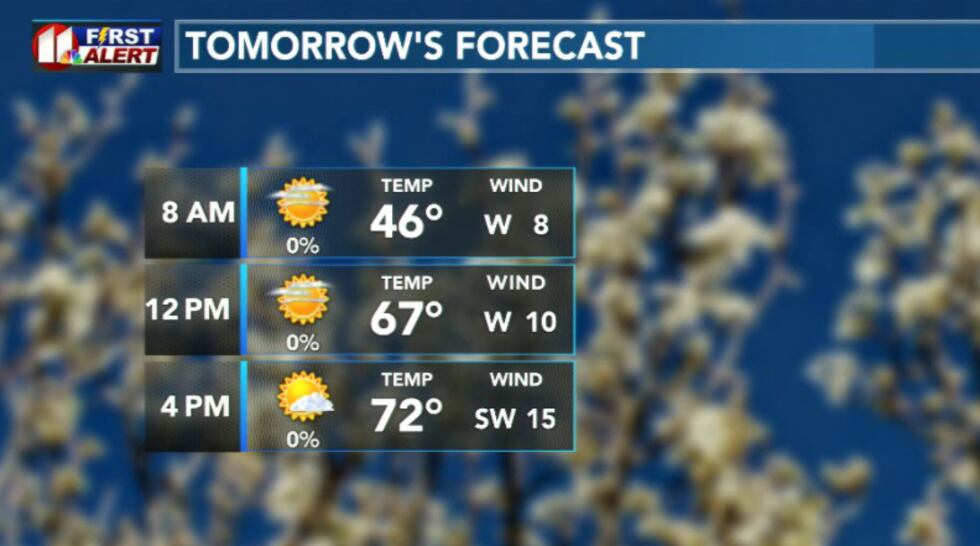 Tomorrow's forecast