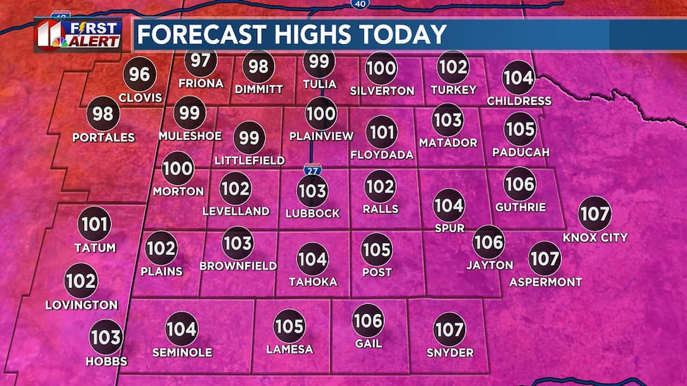 Our first very hot weather of the season is upon us.