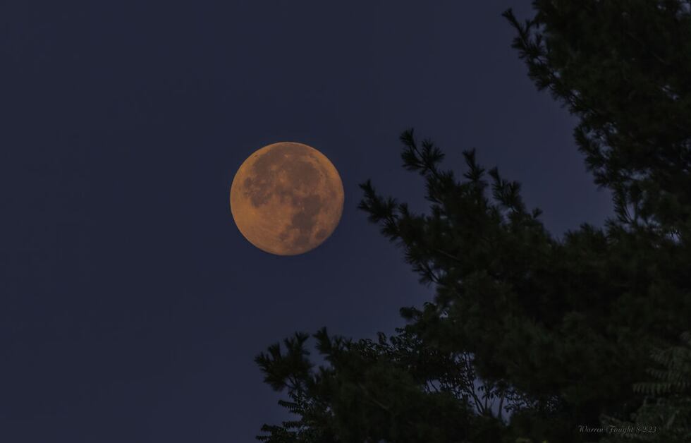 The full Sturgeon supermoon taken on August 2nd, 2023.
